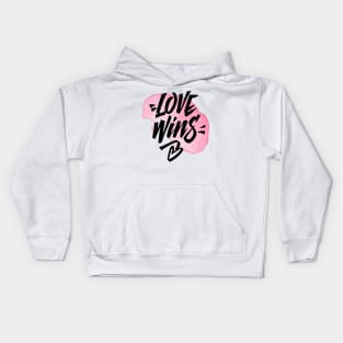 Love wins design Kids Hoodie